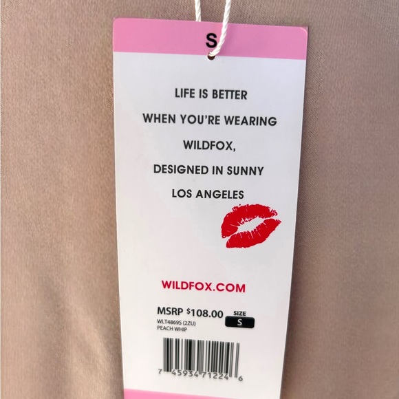 Wildfox Statement Sweatshirt But First Cocktails Small Pink Split Sides - Picture 13 of 13